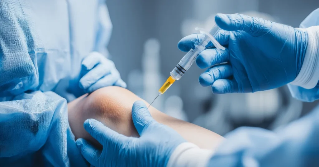 Patient Receiving a Cellular Therapy in Denville, NJ at Ascend Regenerative